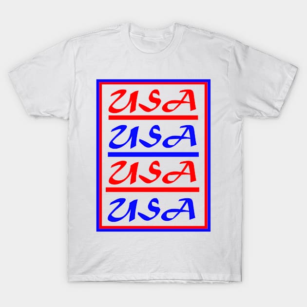 USA USA USA T-Shirt by simonjgerber